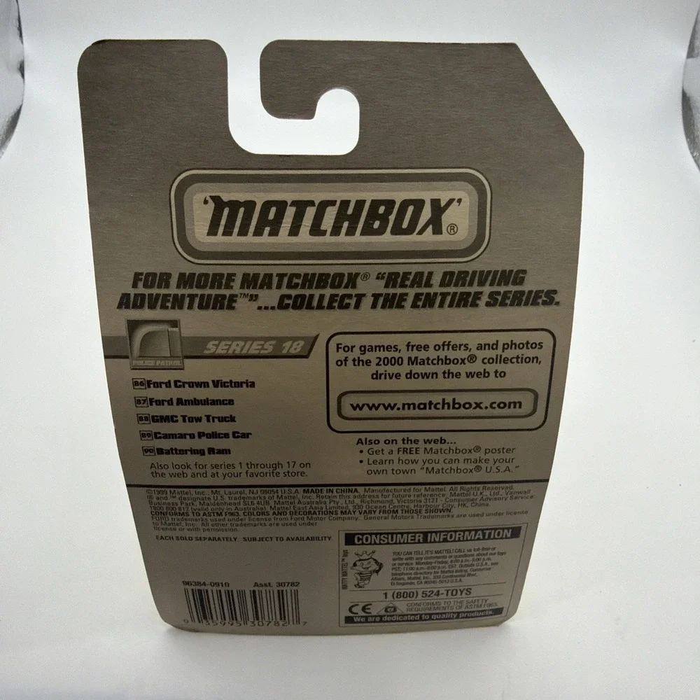 Matchbox Cars , #88 GMC Tow Truck,#17Mustang Hardtop ,#60 1970 El Camino